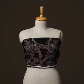 Bengal Kantha Hand Embroidered Cotton Blouse Piece 59