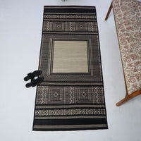 Handwoven Pattamadai Korai Grass Floor Mat (76 x 37 in) 09