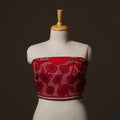 Bengal Kantha Hand Embroidered Cotton Blouse Piece 63