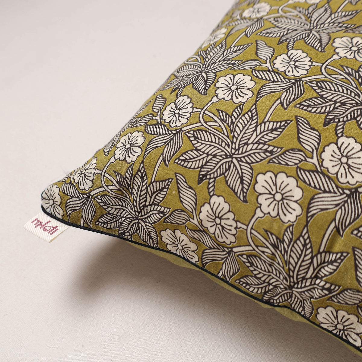 Kalamkari Print Cushion Cover (16 x 16 in) 176