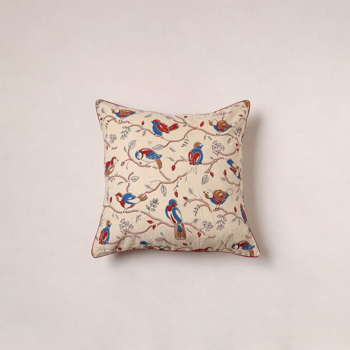 Kalamkari Print Cushion Cover (16 x 16 in) 179