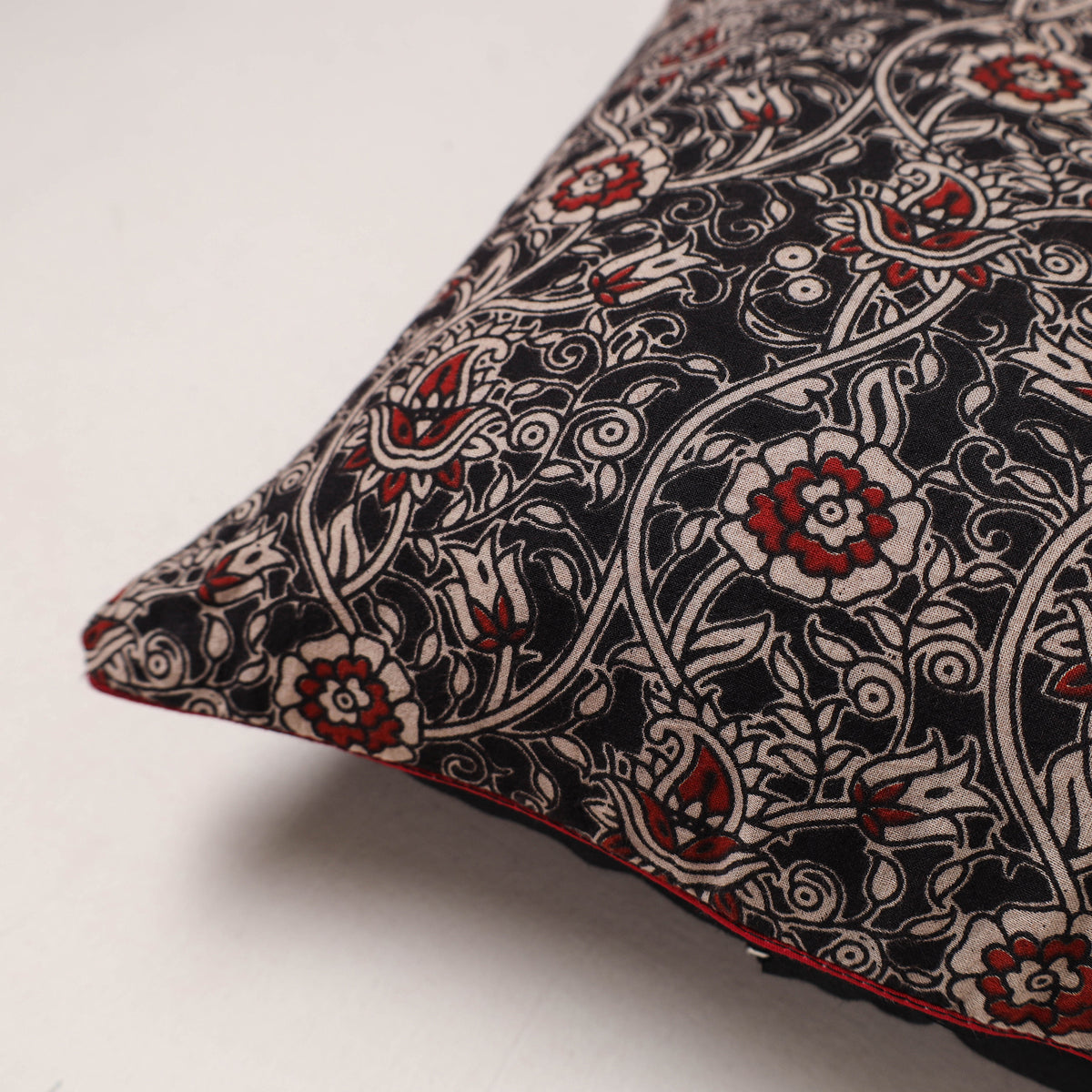 Kalamkari Print Cushion Cover (16 x 16 in) 180