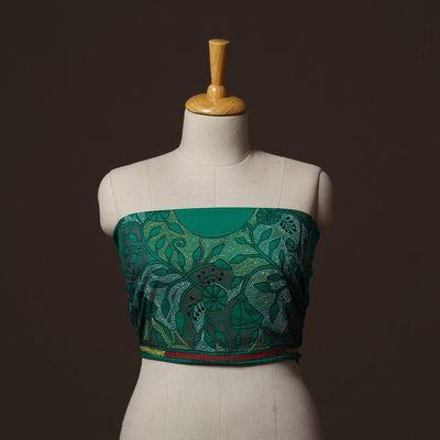 Bengal Kantha Hand Embroidered Cotton Blouse Piece 73