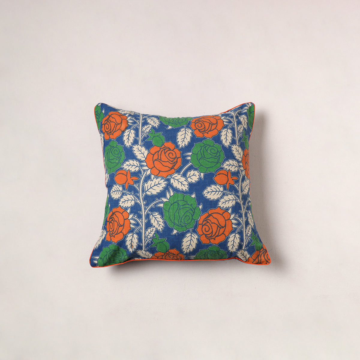 Kalamkari Print Cushion Cover (16 x 16 in) 181
