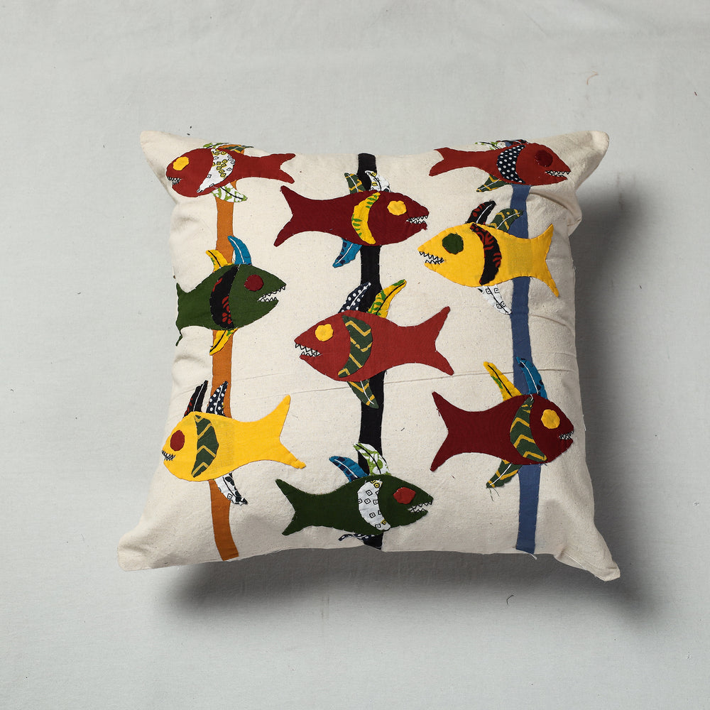 Applique Work Cushion Cover