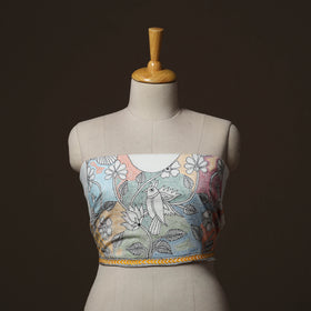 Bengal Kantha Hand Embroidered Cotton Blouse Piece 84