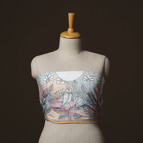 Bengal Kantha Hand Embroidered Cotton Blouse Piece 85