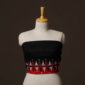 Bengal Kantha Hand Embroidered Cotton Blouse Piece 88