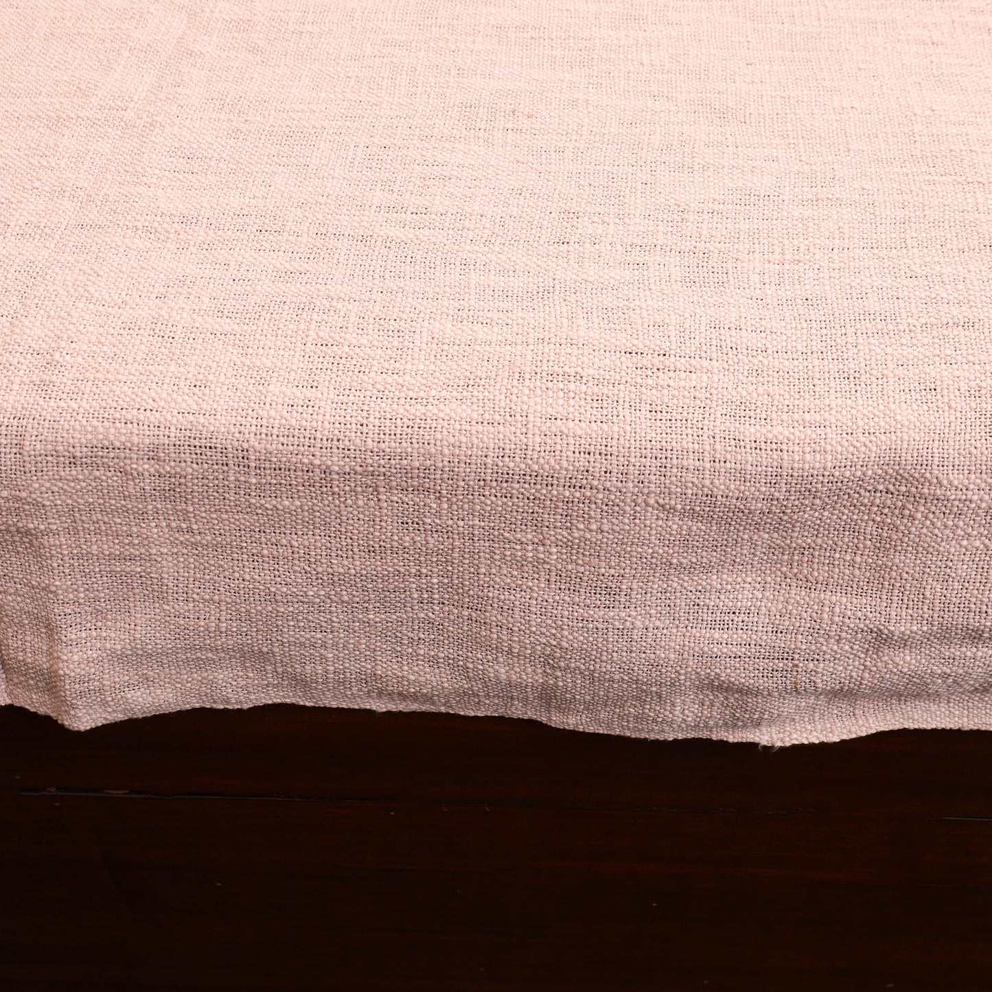 Pink - Pure Handloom Cotton Double Bed Cover from Bijnor 09