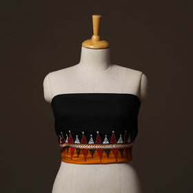 Bengal Kantha Hand Embroidered Cotton Blouse Piece 93
