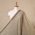 Beige Bagh Hand Block Print Natural Dyed Cotton Fabric