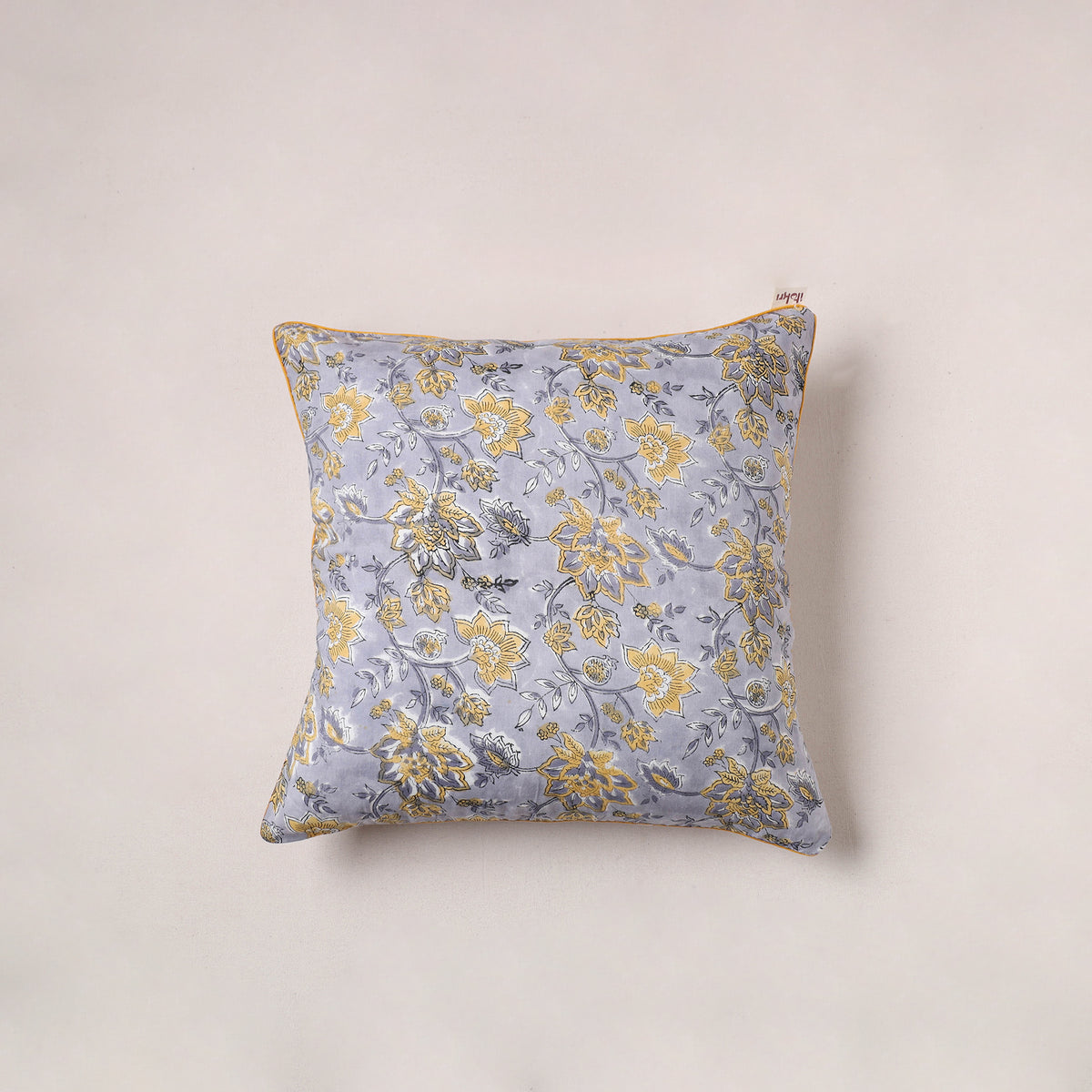 Sanganeri floral print cushion cover (16 x 16 in) 186