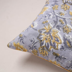 Sanganeri floral print cushion cover (16 x 16 in) 186