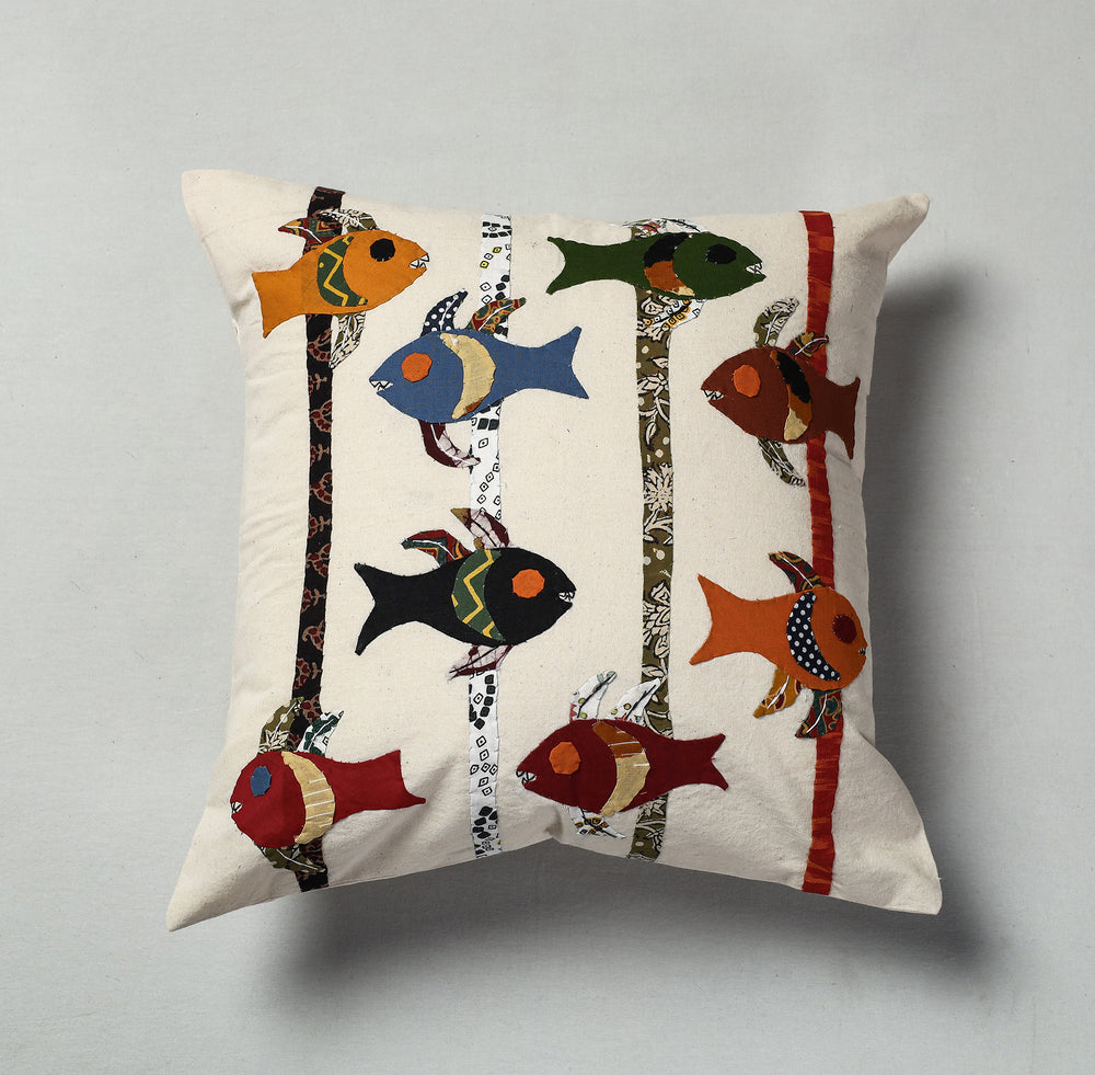 Applique Work Cushion Cover