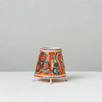 Handpainted Tholu Bommalata Leather Table Lamp (Small) 02