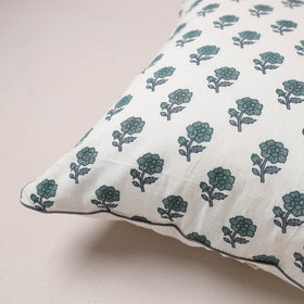 Sanganeri Floral Print Cushion Cover (16 x 16 in) 187