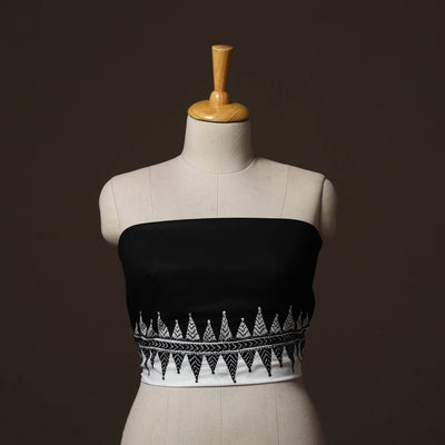 Bengal Kantha Hand Embroidered Cotton Blouse Piece 101