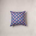 Sanganeri Floral Print Cushion Cover (16 x 16 in) 189