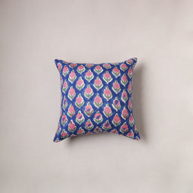 Sanganeri Floral Print Cushion Cover (16 x 16 in) 189
