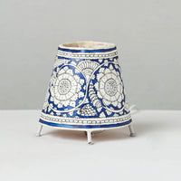 Handpainted Tholu Bommalata Leather Table Lamp (Small) 06