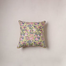 Sanganeri Floral Print Cushion Cover (16 x 16 in) 190