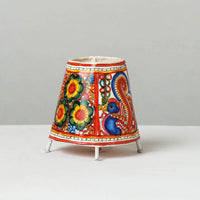 Handpainted Tholu Bommalata Leather Table Lamp (Small) 07