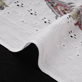 Sanganeri Hand Block Print Pure Cotton Floral Hakoba Fabric 04