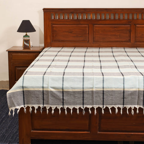 Multicolor - single handloom cotton bed sheet (90 x 60 in)