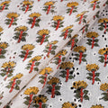 Sanganeri Hand Block Print Pure Cotton Floral Hakoba Fabric 06