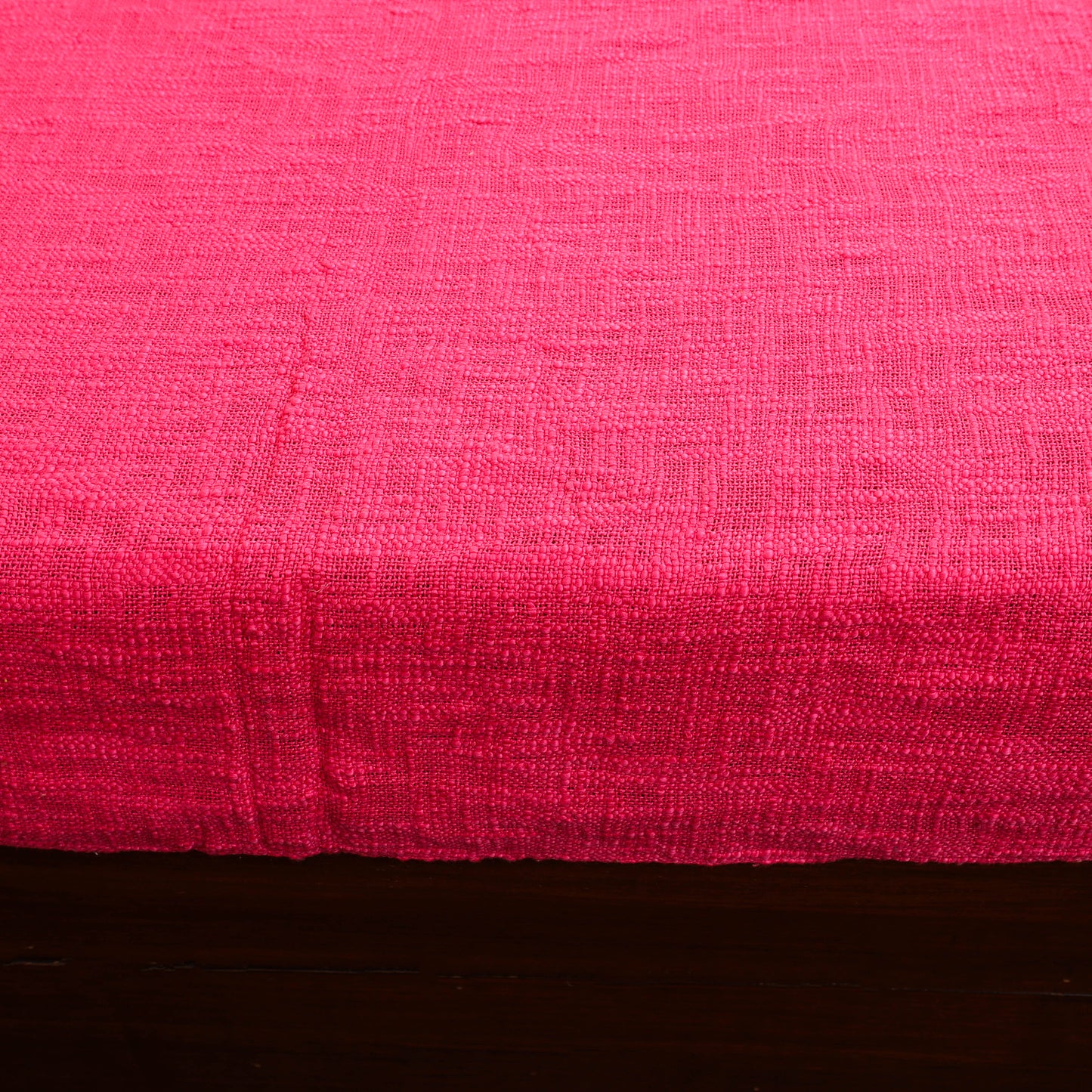 Pink - Pure Handloom Cotton Double Bed Cover from Bijnor 15