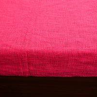 Pink - Pure Handloom Cotton Double Bed Cover from Bijnor 15