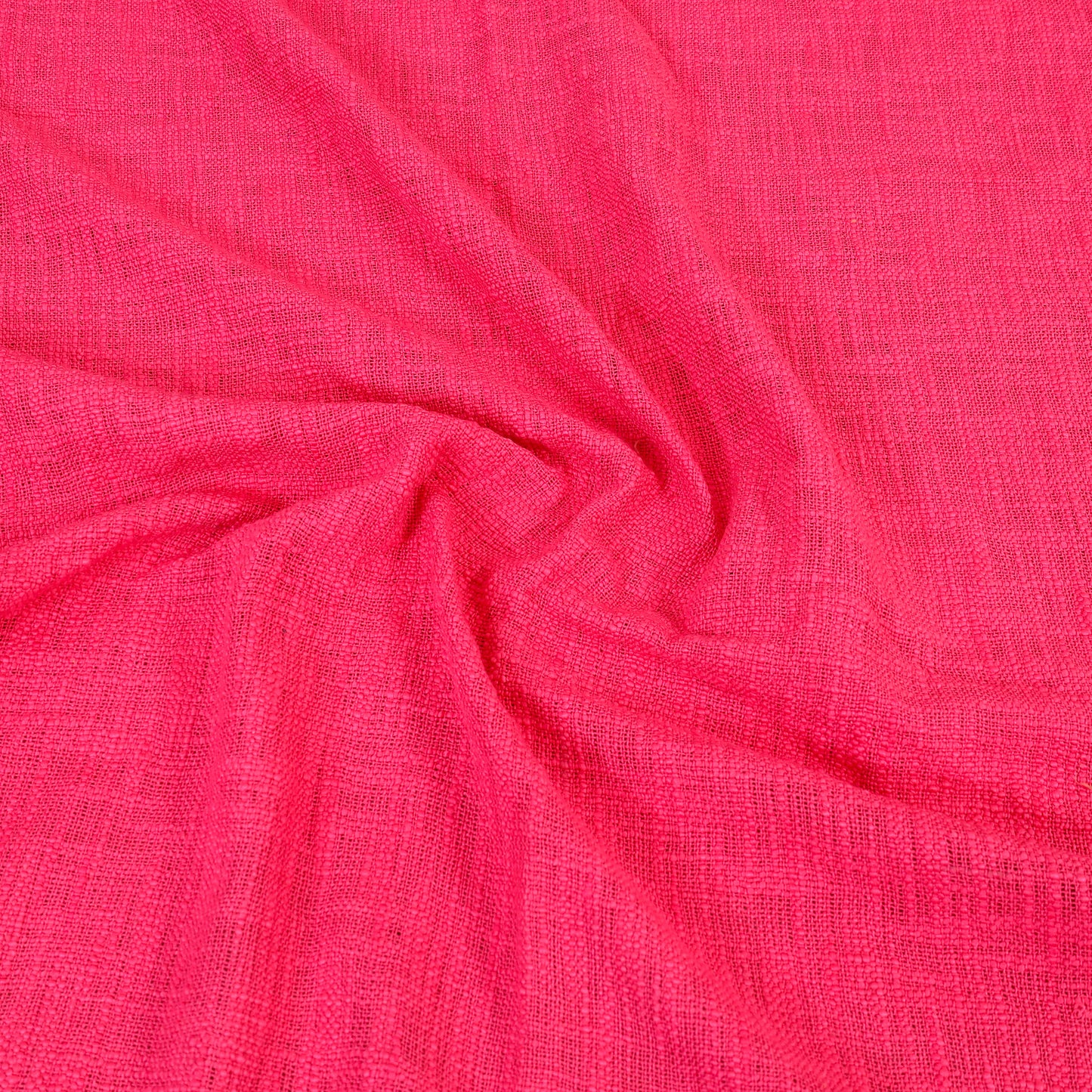 Pink - Pure Handloom Cotton Double Bed Cover from Bijnor 15