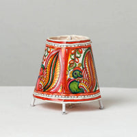 Handpainted Tholu Bommalata Leather Table Lamp (Small) 08