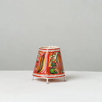 Handpainted Tholu Bommalata Leather Table Lamp (Small) 08