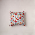 Sanganeri Floral Print Cushion Cover (16 x 16 in) 193
