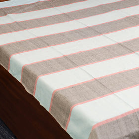 Grey - single handloom cotton bed sheet (90 x 60 in) 119