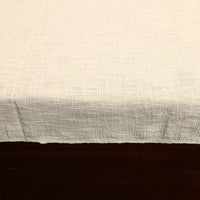 White - Pure Handloom Cotton Double Bed Cover from Bijnor 16