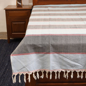Grey - single handloom cotton bed sheet (90 x 60 in) 119