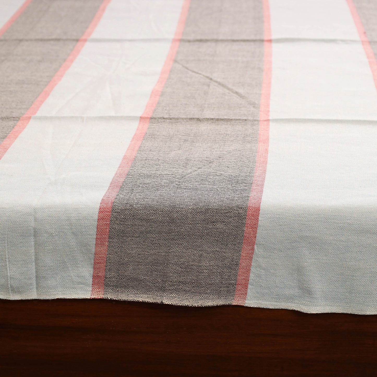 Grey - single handloom cotton bed sheet (90 x 60 in) 119