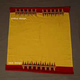 Bengal Kantha Hand Embroidered Cotton Blouse Piece 94