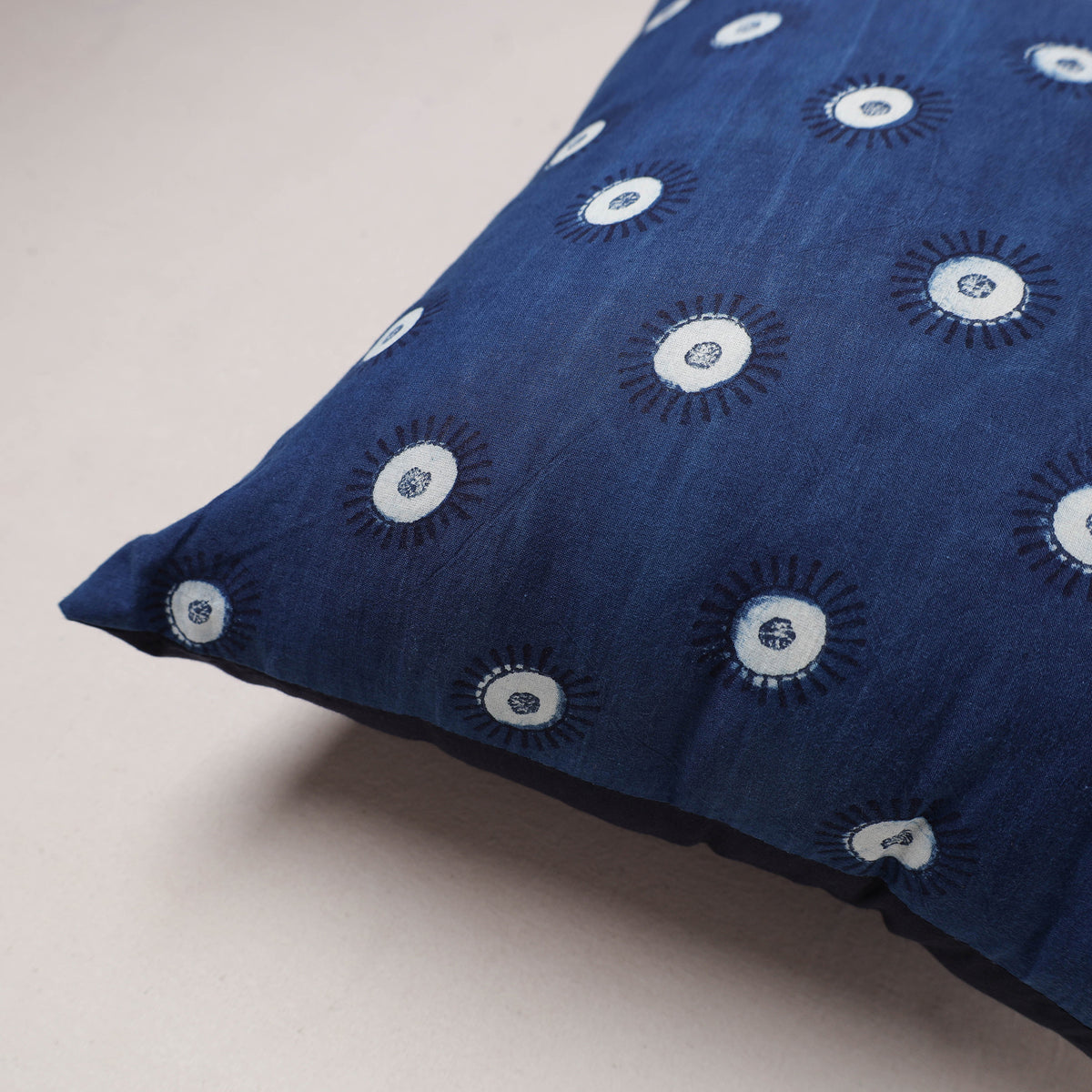 Indigo bagru print cushion cover (16 x 16 in) 195