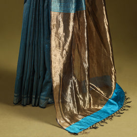 Handloom Tussar Silk Zari Border Bhagalpuri Saree 05