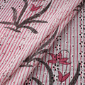 Sanganeri Hand Block Print Pure Cotton Floral Hakoba Fabric 10