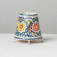 Handpainted Tholu Bommalata Leather Table Lamp (Small) 15