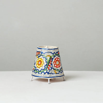 Handpainted Tholu Bommalata Leather Table Lamp (Small) 15