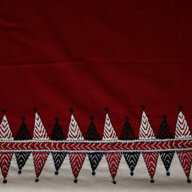 Bengal Kantha Hand Embroidered Cotton Blouse Piece 92