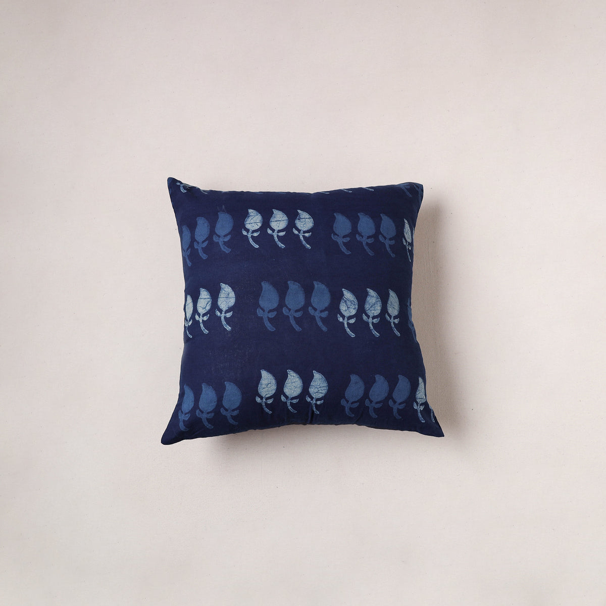 Indigo Bagru Print Cushion Cover (16 x 16 in) 197