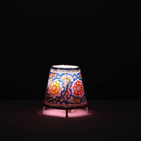 Handpainted Tholu Bommalata Leather Table Lamp (Small) 15