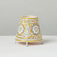 Handpainted Tholu Bommalata Leather Table Lamp (Small) 16