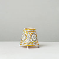 Handpainted Tholu Bommalata Leather Table Lamp (Small) 16